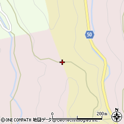 柿ノ木峠周辺の地図