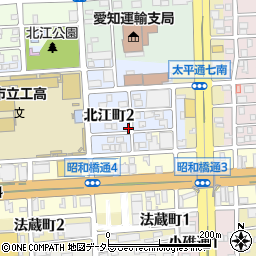 愛知県名古屋市中川区北江町2丁目21-2周辺の地図