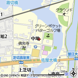 愛知県海部郡蟹江町蟹江新田中地32周辺の地図