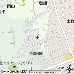 愛知県日進市米野木町南山27周辺の地図