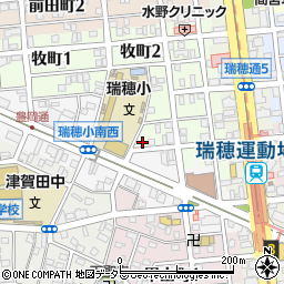 愛知県名古屋市瑞穂区牧町3丁目28周辺の地図