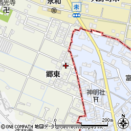 愛知県愛西市鰯江町郷東55周辺の地図