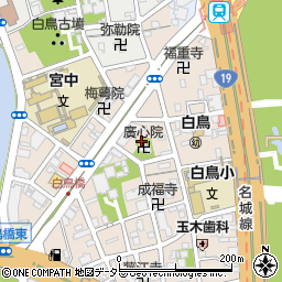 愛知県名古屋市熱田区白鳥2丁目8周辺の地図