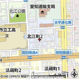 愛知県名古屋市中川区北江町2丁目21周辺の地図