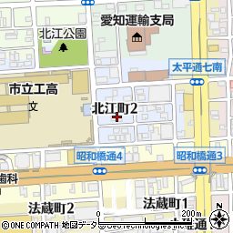 愛知県名古屋市中川区北江町2丁目周辺の地図