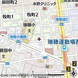 愛知県名古屋市瑞穂区牧町3丁目31周辺の地図