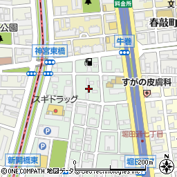 愛知県名古屋市瑞穂区新開町6周辺の地図