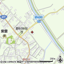 滋賀県近江八幡市野村町3496周辺の地図