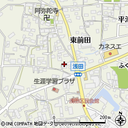 愛知県日進市浅田町西前田62周辺の地図