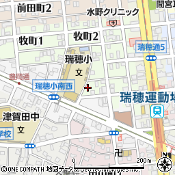 愛知県名古屋市瑞穂区牧町3丁目27周辺の地図