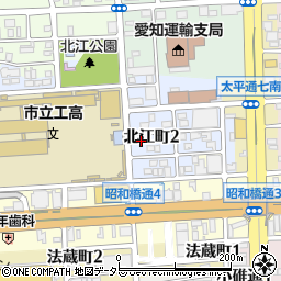 愛知県名古屋市中川区北江町2丁目18周辺の地図