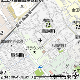 滋賀県近江八幡市鷹飼町1100周辺の地図