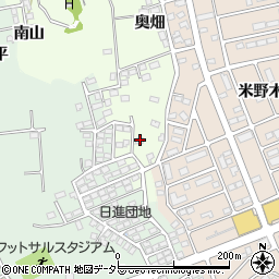 愛知県日進市米野木町南山32周辺の地図