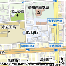 愛知県名古屋市中川区北江町2丁目19周辺の地図