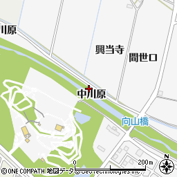 愛知県豊田市伊保町（中川原）周辺の地図