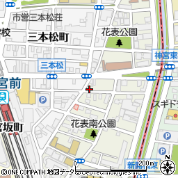 熱田駐車場周辺の地図
