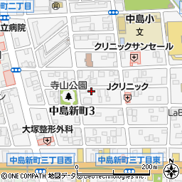 白竜社中島新町店周辺の地図