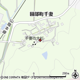 京都府南丹市園部町千妻東前周辺の地図