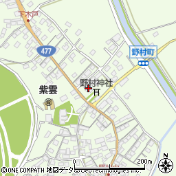 滋賀県近江八幡市野村町1439周辺の地図