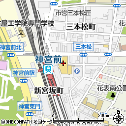 パレマルシェ神宮前店周辺の地図