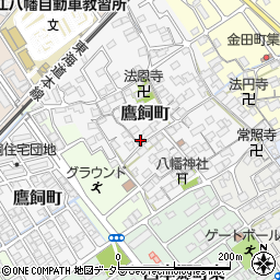 滋賀県近江八幡市鷹飼町1104周辺の地図