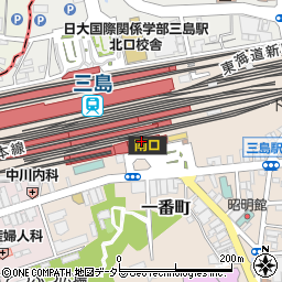 沼津魚がし鮨　三島駅南口店周辺の地図