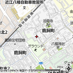 滋賀県近江八幡市鷹飼町1131周辺の地図