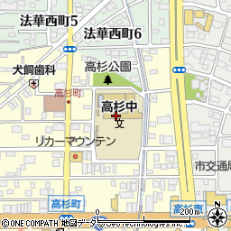 名古屋市役所教育委員会　高杉地域スポーツセンター周辺の地図