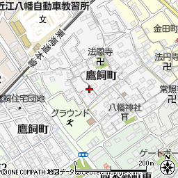 滋賀県近江八幡市鷹飼町1129周辺の地図