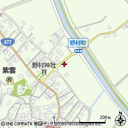 滋賀県近江八幡市野村町1504周辺の地図