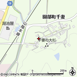 京都府南丹市園部町千妻宮ノ下周辺の地図