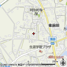愛知県日進市浅田町西前田58周辺の地図