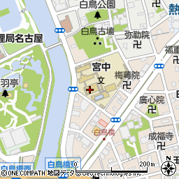 名古屋市立宮中学校周辺の地図