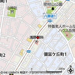 愛知県名古屋市瑞穂区八勝通周辺の地図
