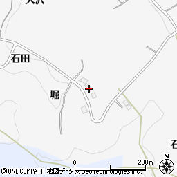 愛知県豊田市綾渡町堀周辺の地図