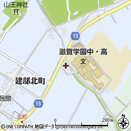 滋賀県東近江市建部北町145周辺の地図