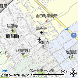 滋賀県近江八幡市鷹飼町1077周辺の地図