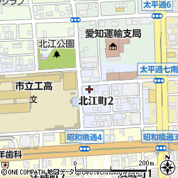 愛知県名古屋市中川区北江町2丁目8周辺の地図