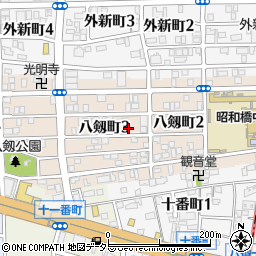愛知県名古屋市中川区八剱町周辺の地図