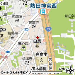 愛知県名古屋市熱田区白鳥2丁目11周辺の地図