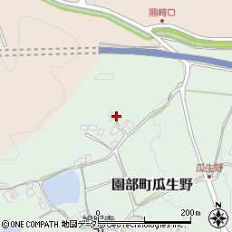 京都府南丹市園部町瓜生野和田周辺の地図