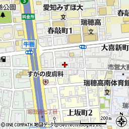 愛知県名古屋市瑞穂区大喜新町2丁目周辺の地図