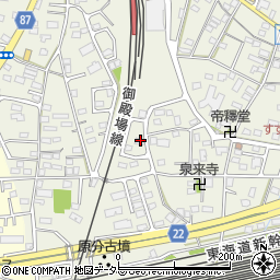 静岡県駿東郡長泉町下土狩1541-12周辺の地図