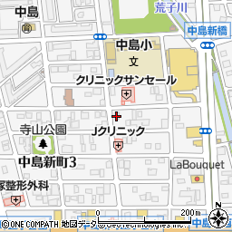 株式会社矢木楽器店　中島音楽センター周辺の地図