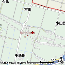 愛知県弥富市荷之上町本田屋敷周辺の地図