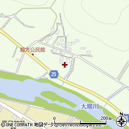 京都府南丹市園部町越方橋ノ本周辺の地図