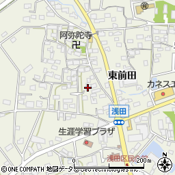 愛知県日進市浅田町西前田53周辺の地図