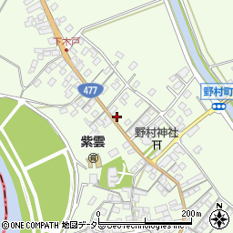 滋賀県近江八幡市野村町1448周辺の地図