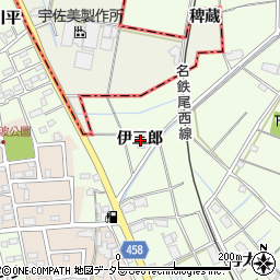 愛知県弥富市五之三町伊三郎周辺の地図