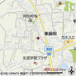 愛知県日進市浅田町西前田46周辺の地図